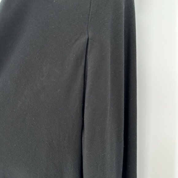 Quince Tencel Jersey Fit & Flare Mini Dress sz L Women’s Black Sleeveless NWT - Picture 5 of 6